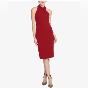 NWT❗️Rachel Roy Red Harland Halter Sheath Midi Dress